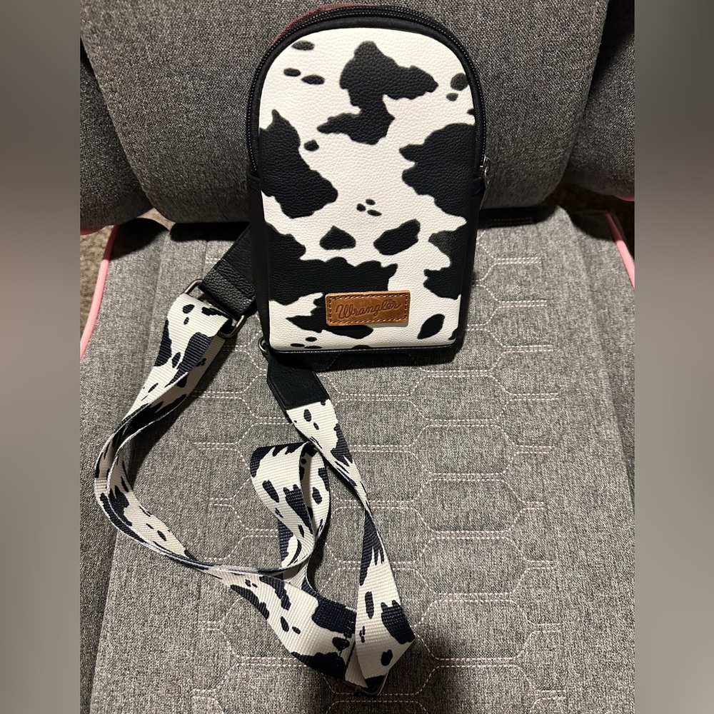 Wrangler Cow Print Crossbody